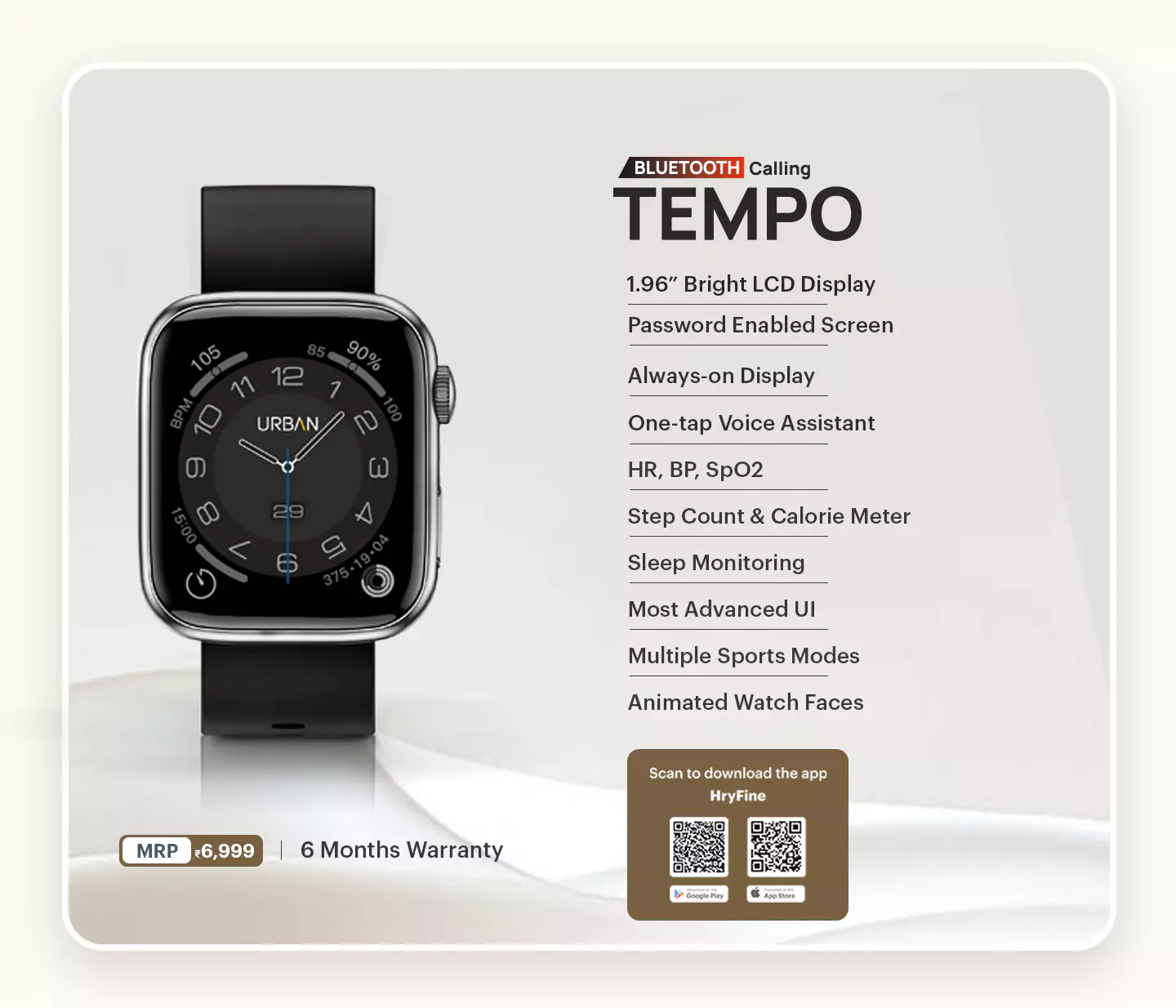 URBAN TEMPO Smart Watch