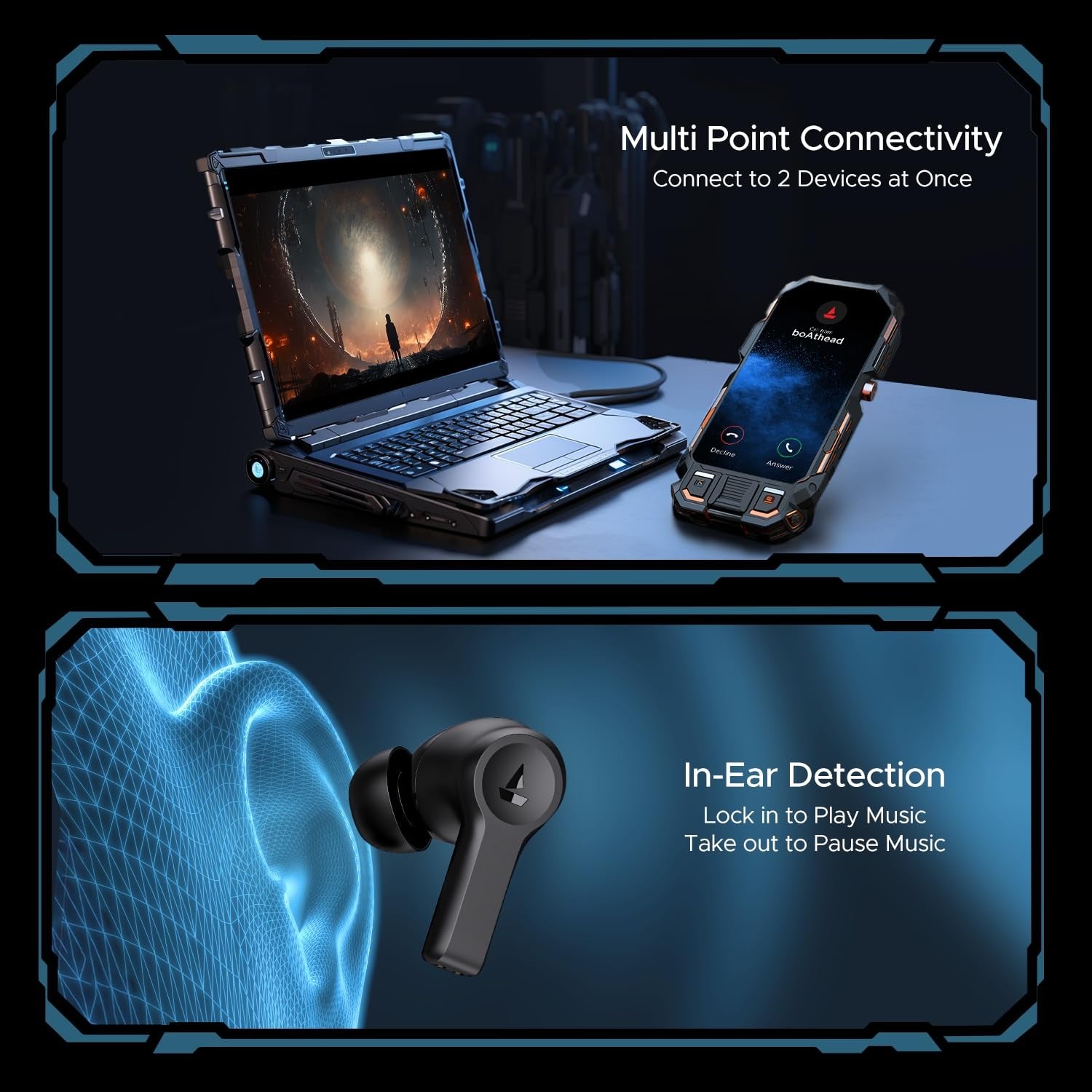 Airdopes flex 454 anc tws earbuds
