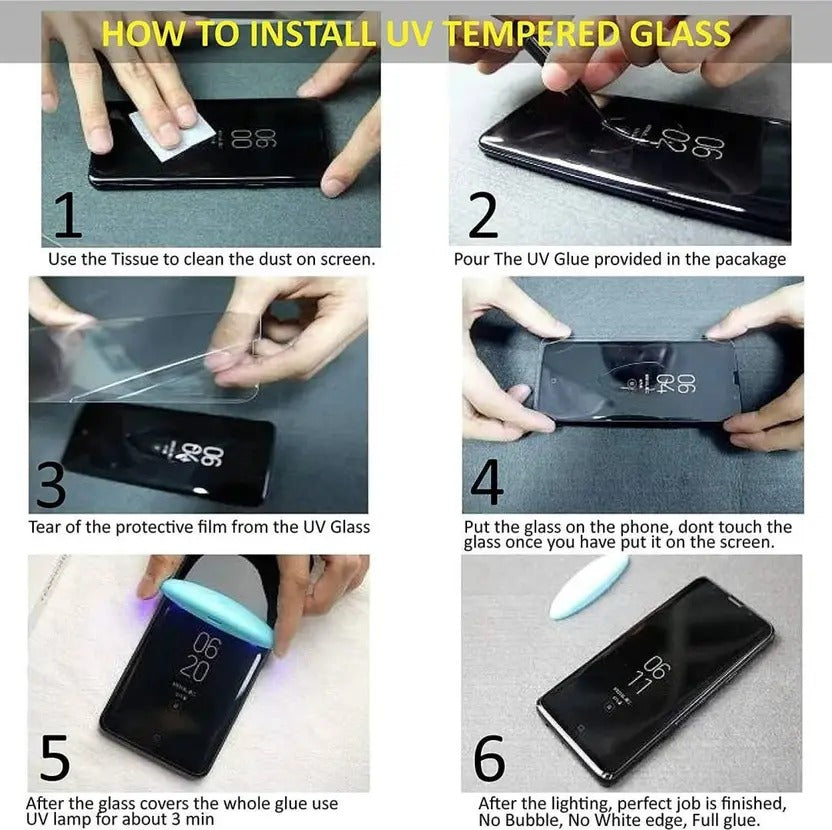 Oneminute uv glue glass full curved