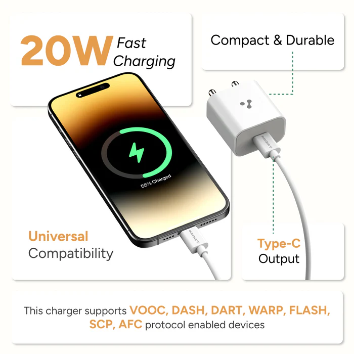 Ambrane UNI-20 WALL CHARGER 20W