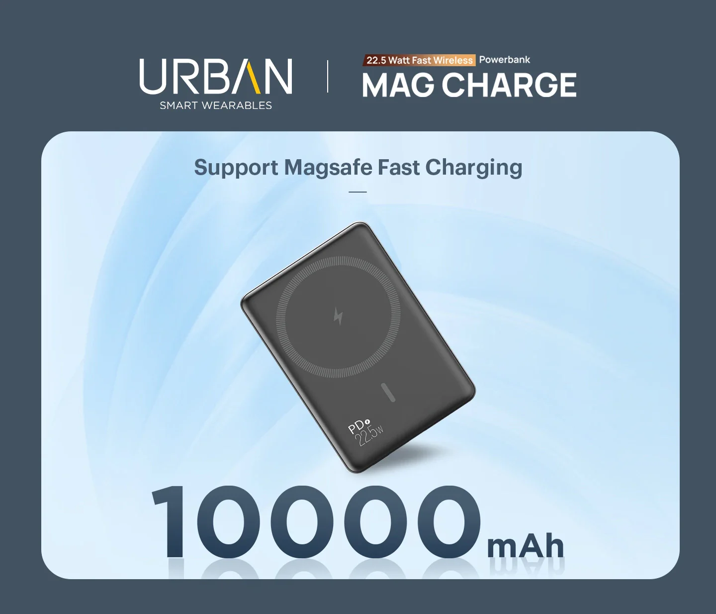 URBAN Mag Charge 22.5 Watt Fast Wireless Powerbank