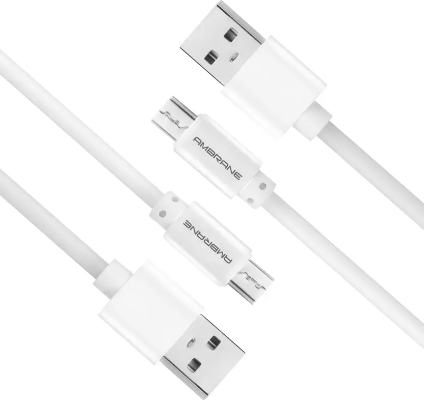 Ambrane ACM-1 2.4A Micro USB Fast Charging Cable for Android Devices (1 Meter, 3.3 Feet)