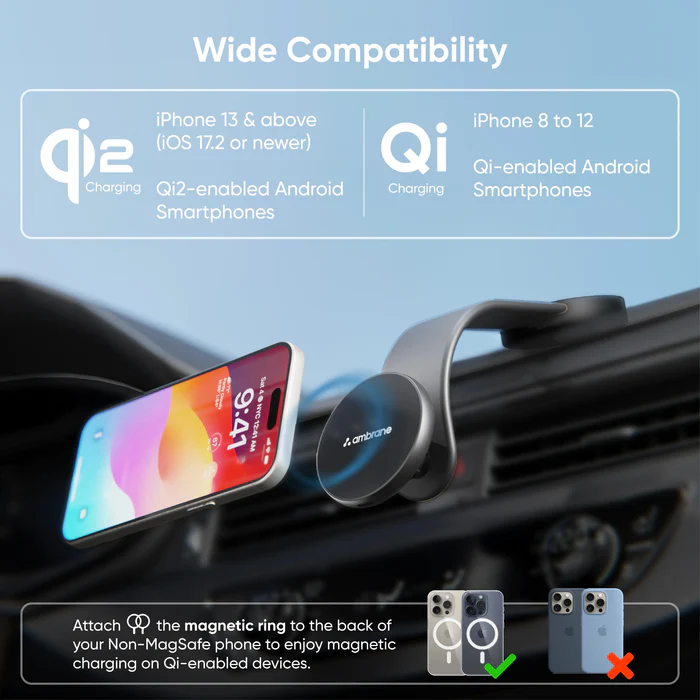 Ambrane AerosynQ Dash Wireless Charger