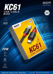 KDM KC61 USB CABLE 20W MICRO
